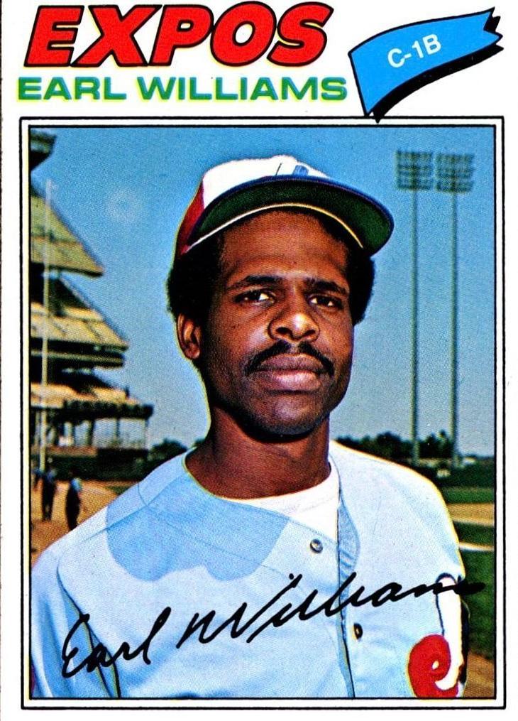 1977 Topps Earl Williams #223 card