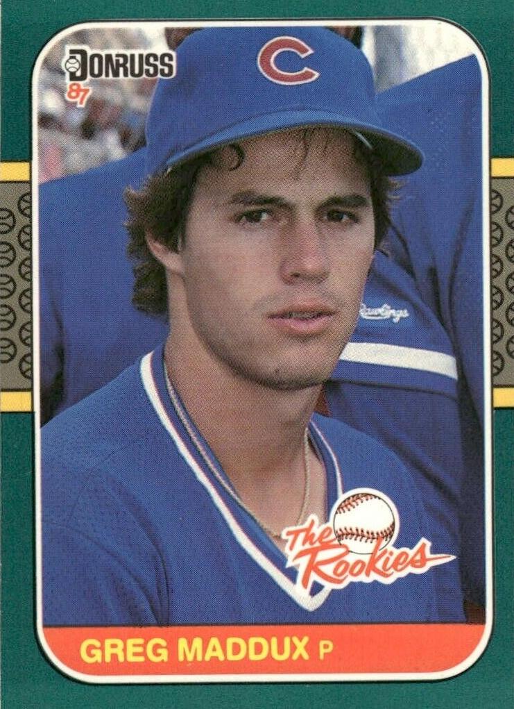 1987 Donruss Rookies Greg Maddux #52 card