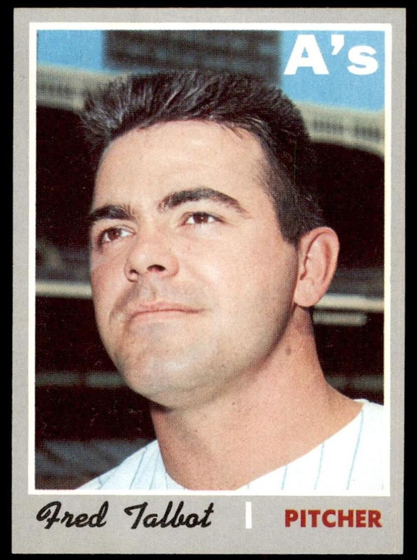 1970 Topps Fred Talbot #287 card