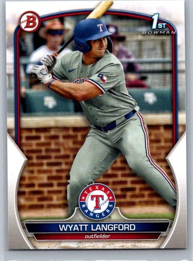 Wyatt Langford 2023 Bowman Draft Baseball