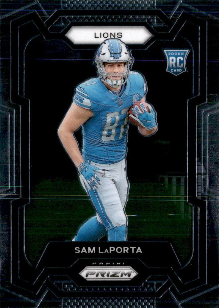 Sam LaPorta 2023 Prizm Football card
