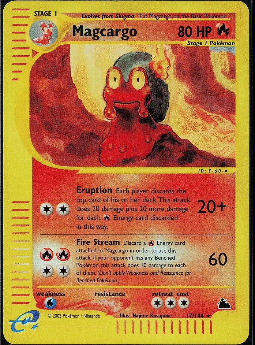 2003 Pokemon Skyridge Foil Magcargo front