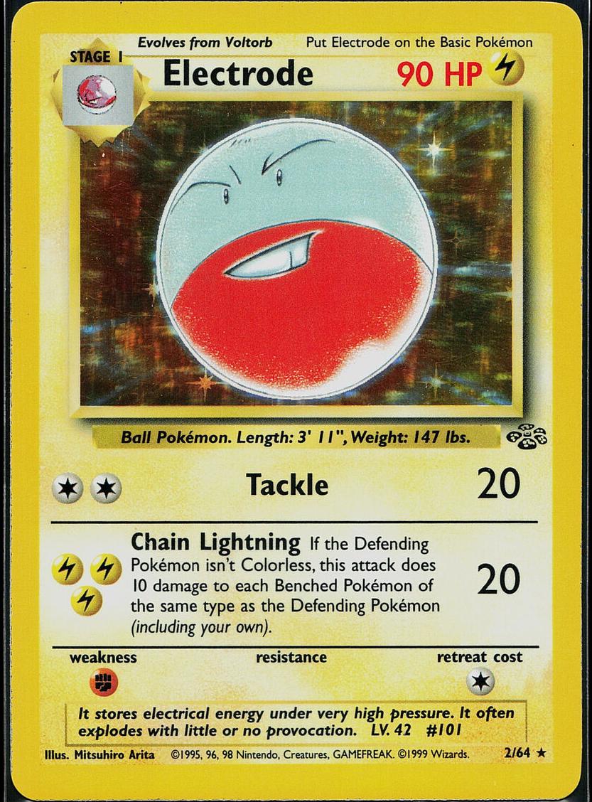 Electrode Holo 1999 Pokemon Jungle