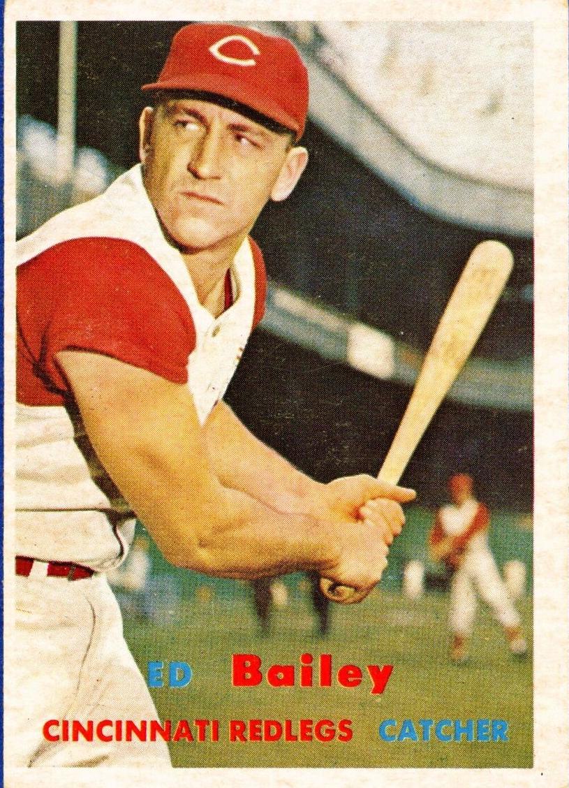 1957 Topps Ed Bailey #128 card