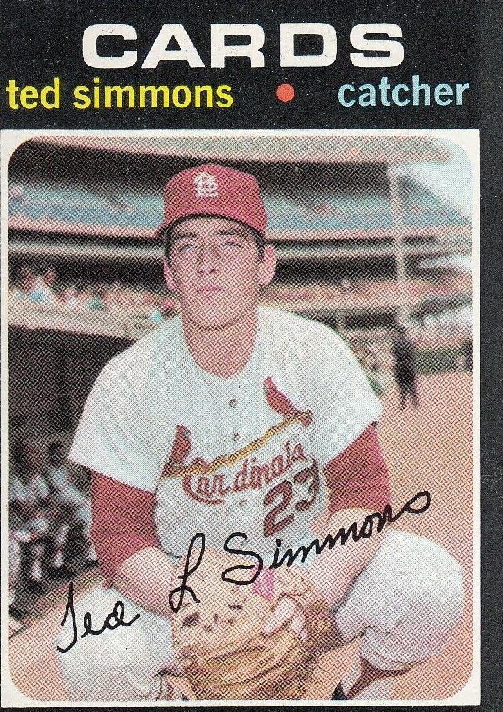 Ted Simmons 1971 Topps Baseball