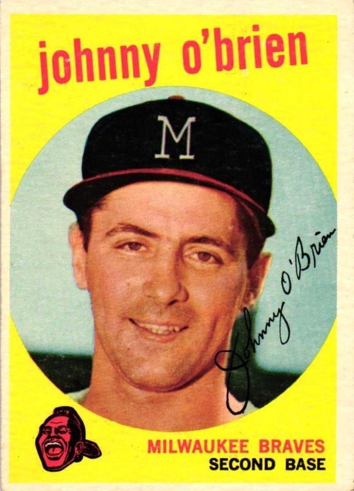 1959 Topps Johnny O'Brien #499 card