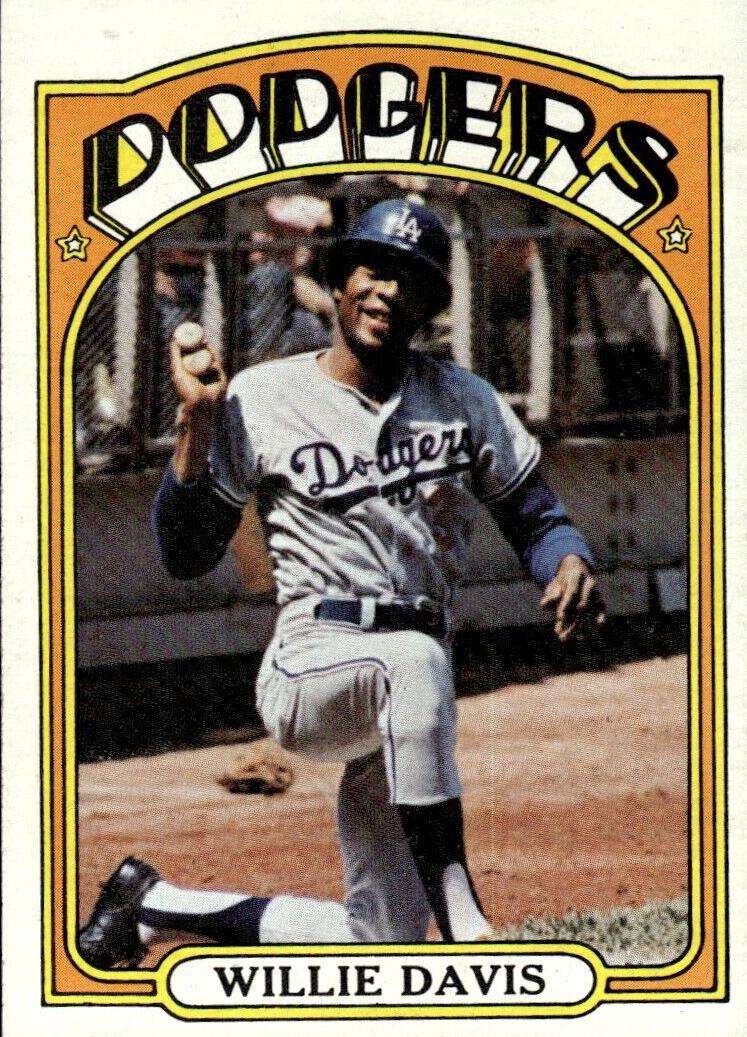 1972 Topps Willie Davis #390 card