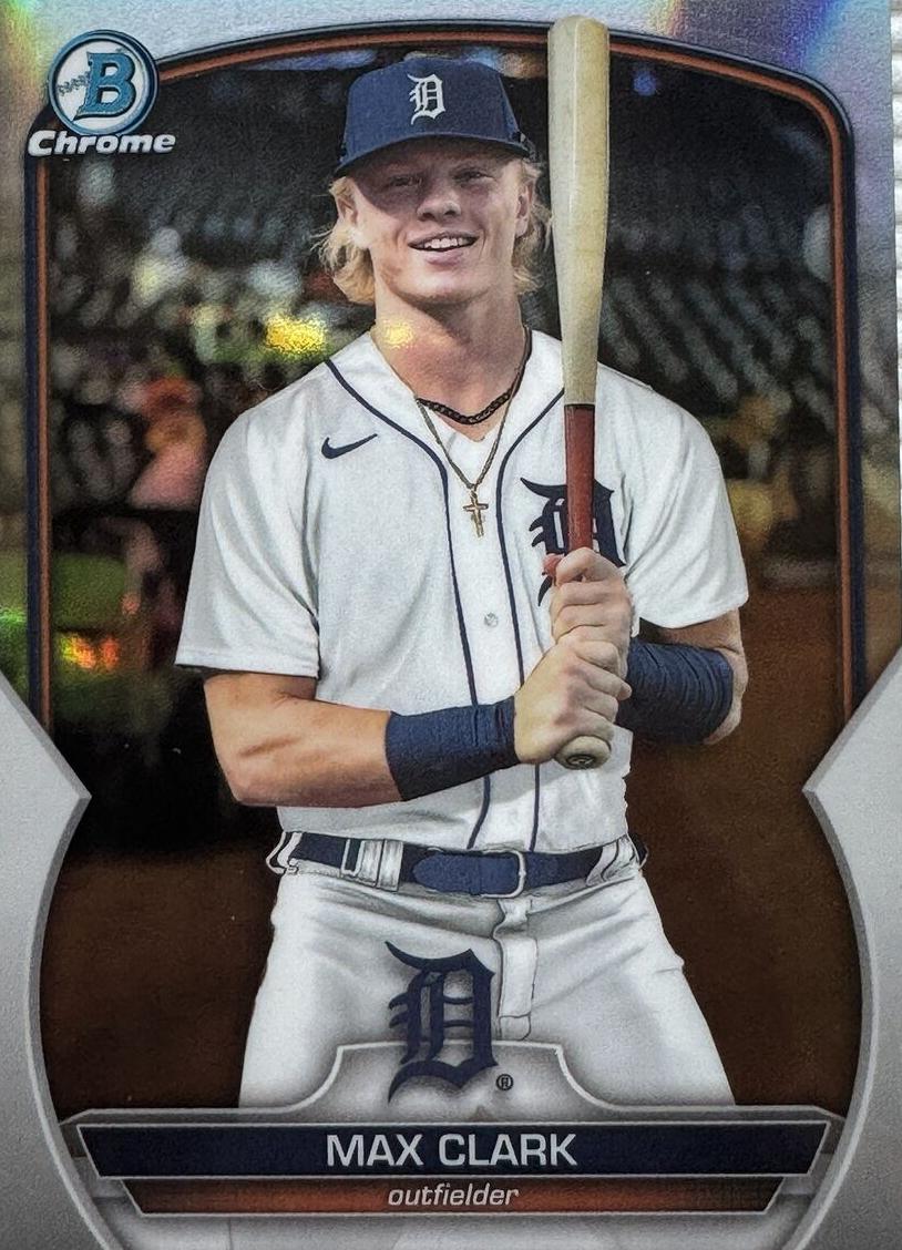 Max Clark 2023 Bowman Draft Chrome card