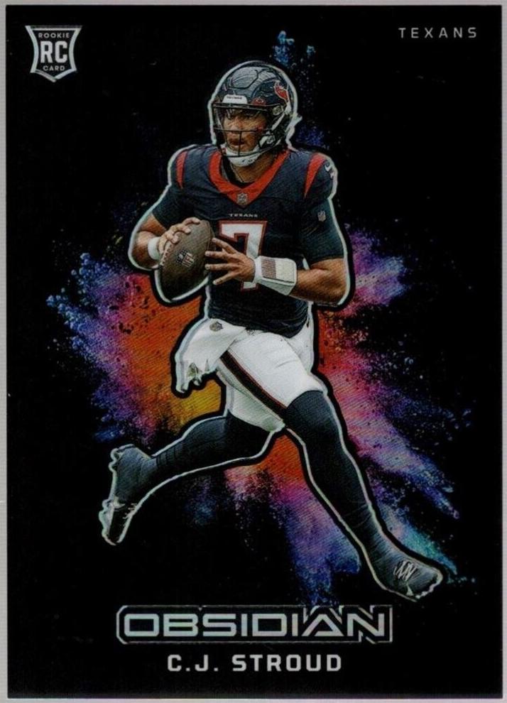 2023 Panini Obsidian Black Color Blast C.J. Stroud #16 card