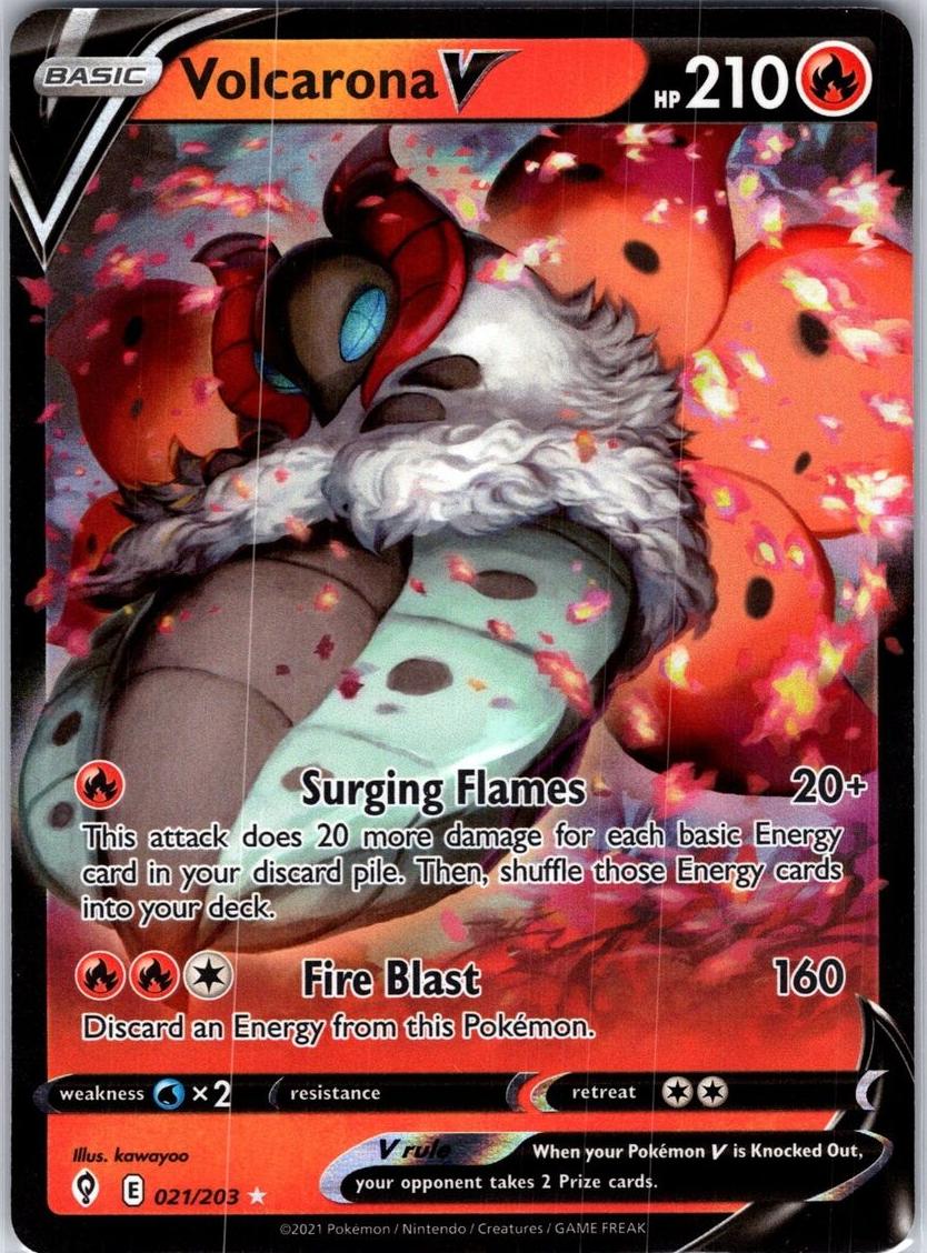 Volcarona V 2021 Pokemon Evolving Skies