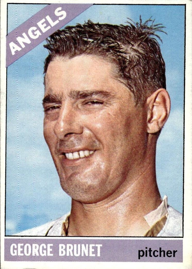 1966 Topps George Brunet #393 card