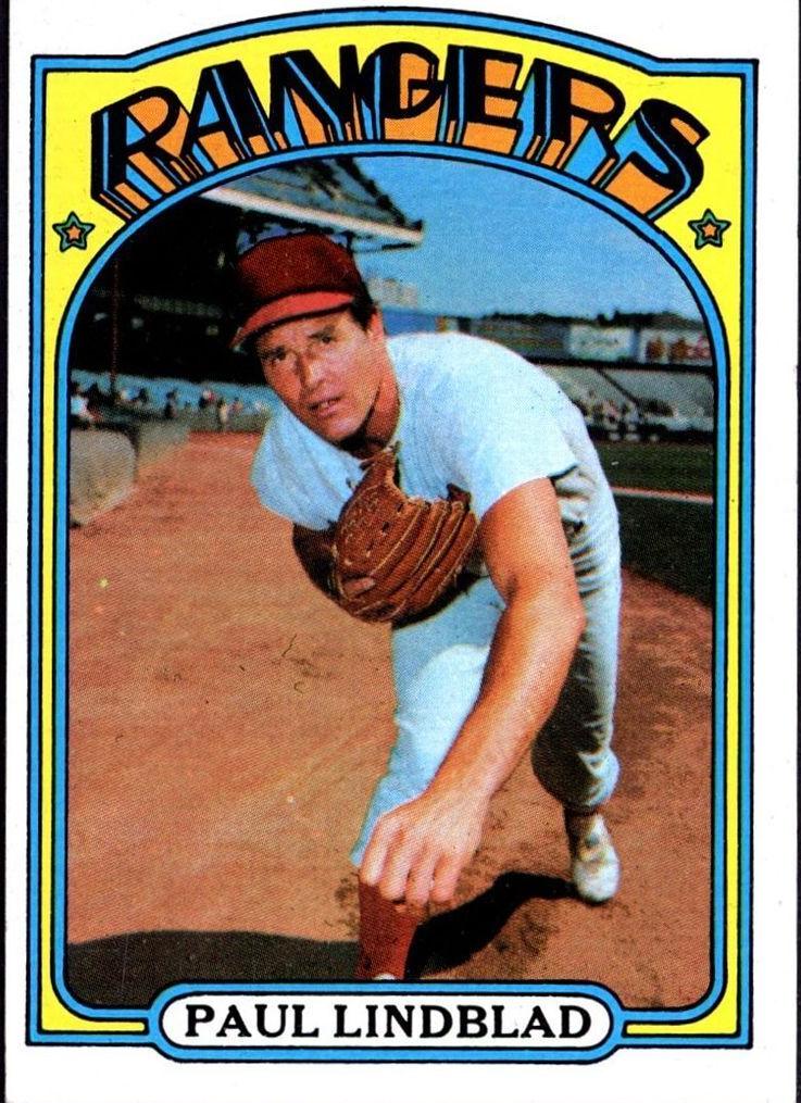 1972 Topps Paul Lindblad #396 card
