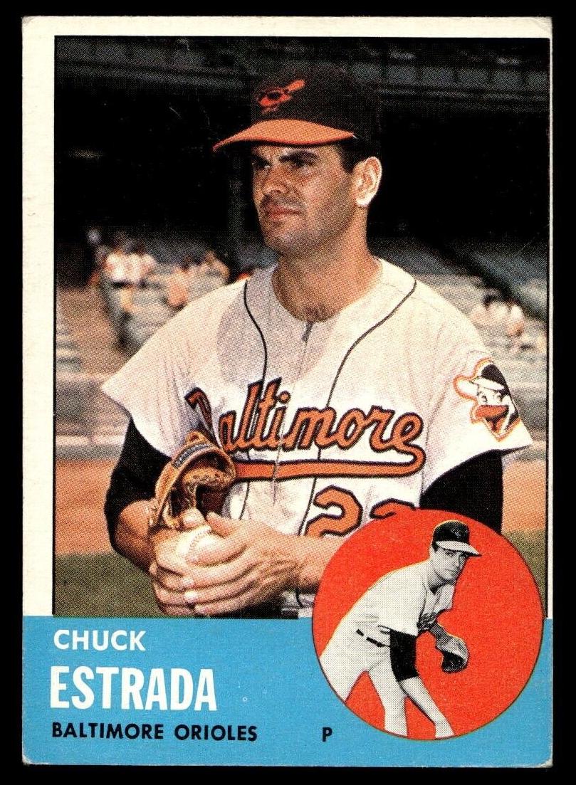 1963 Topps Chuck Estrada #465 card