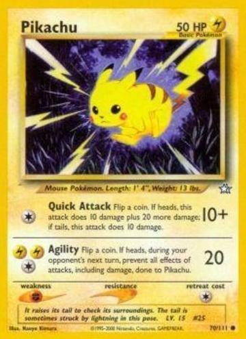 Pikachu 2000 Pokemon Neo Genesis