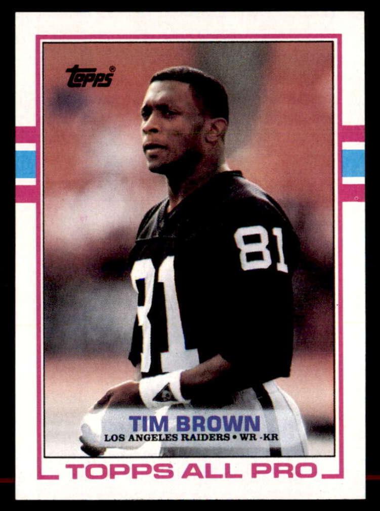 Tim Brown 1989 Topps Football