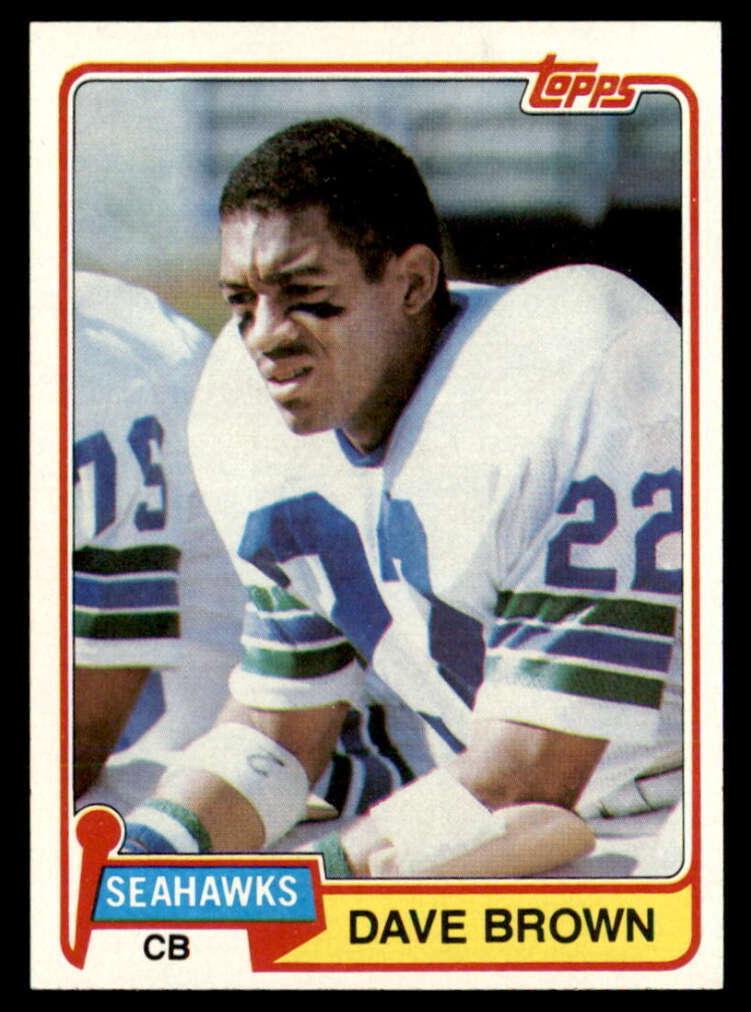 Dave Brown 1981 Topps Football