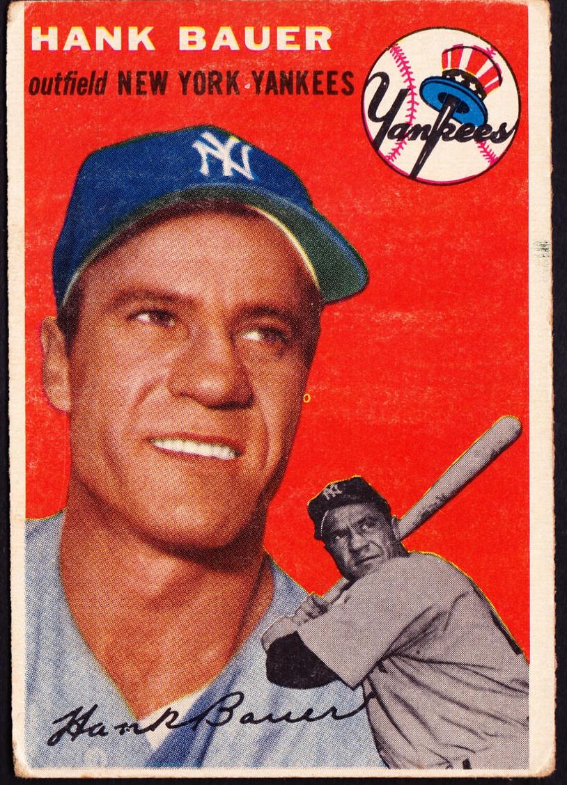 1954 Topps Hank Bauer #130 card