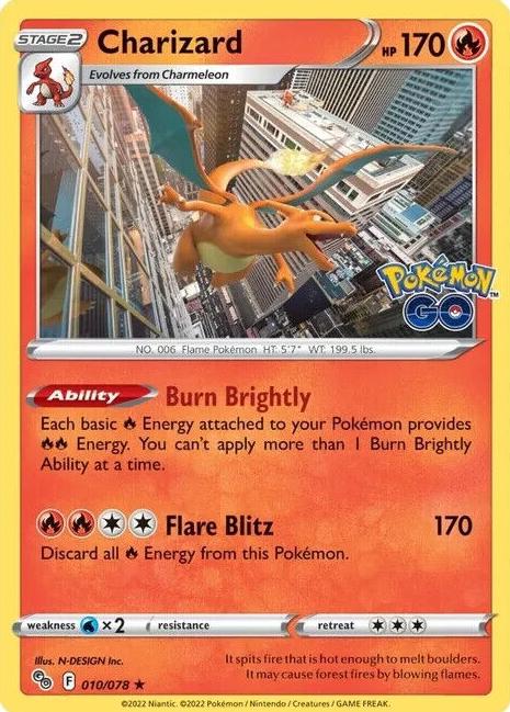 Charizard Holo 2022 Pokemon Go
