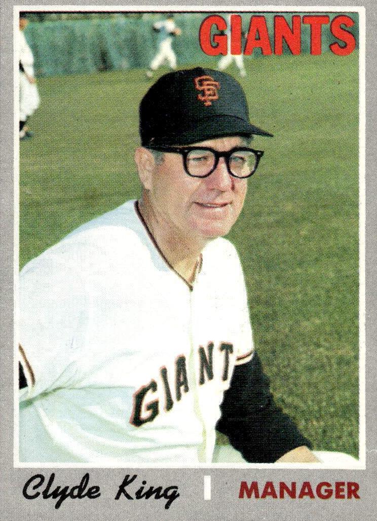 1970 Topps Clyde King #624 card