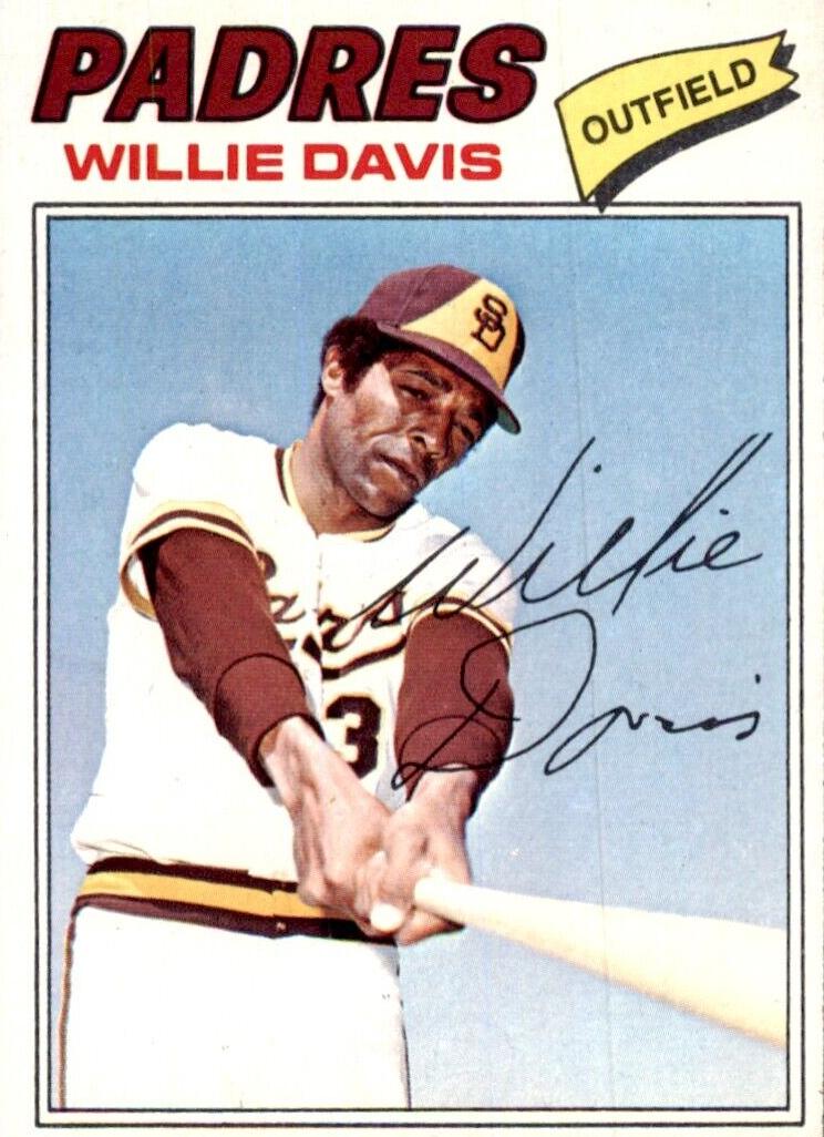1977 Topps Willie Davis #603 card