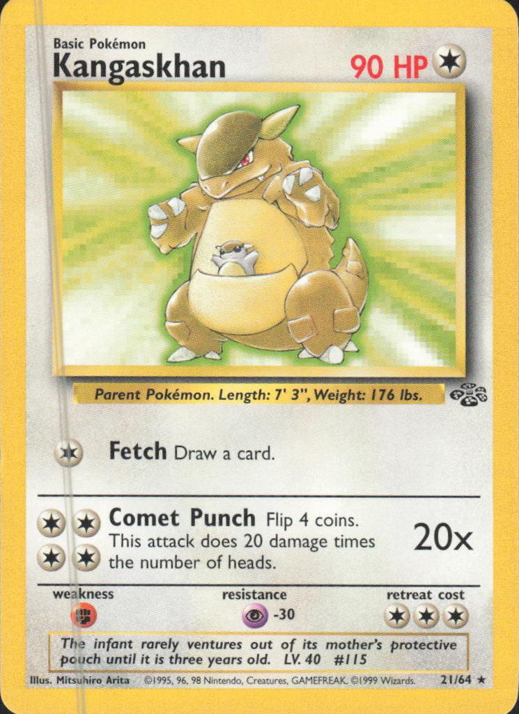 Kangaskhan 1999 Pokemon Jungle