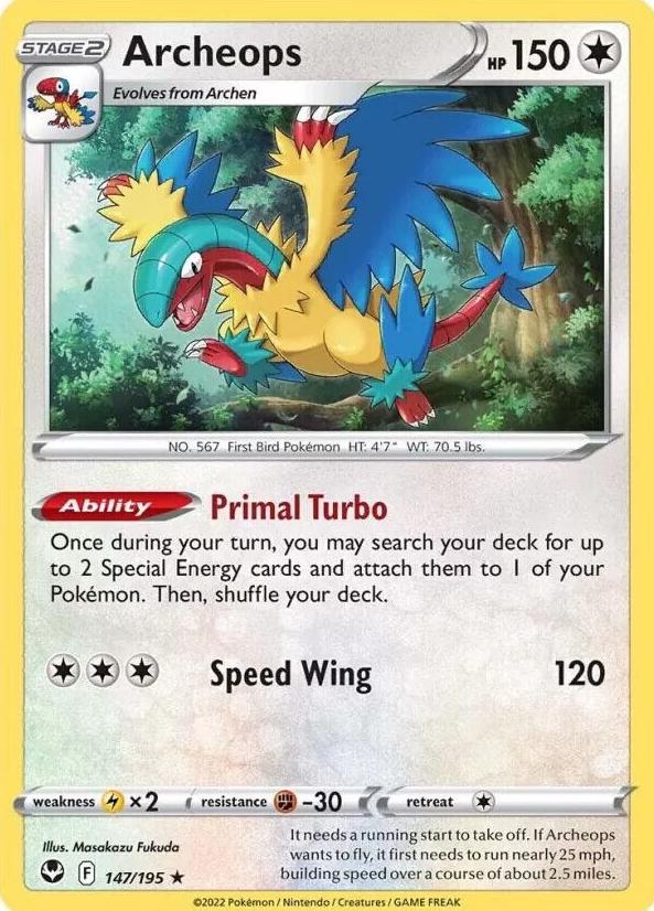 Archeops Holo 2022 Pokemon Silver Tempest