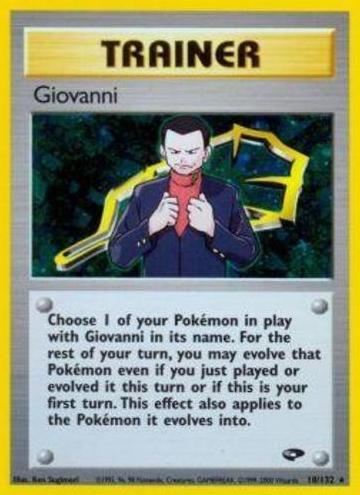 Giovanni Holo 2000 Pokemon Gym Challenge
