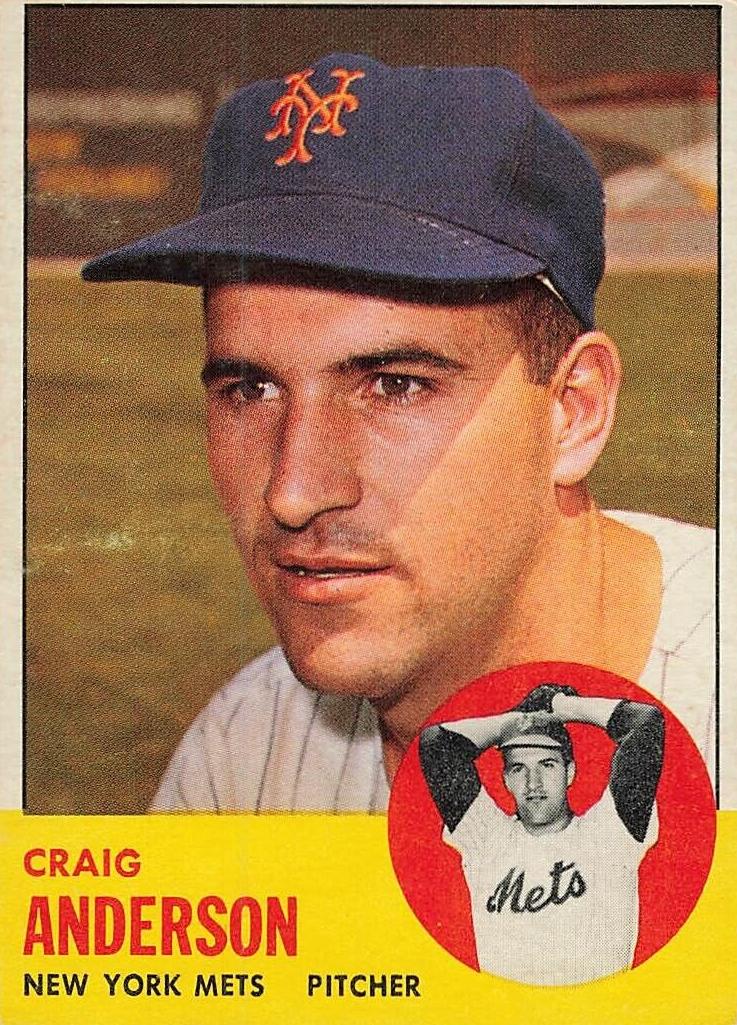1963 Topps Craig Anderson #59 card