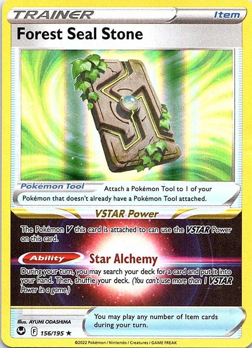 Forest Seal Stone Holo 2022 Pokemon Silver Tempest