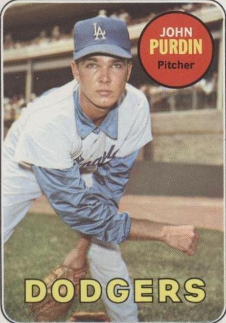 1969 Topps John Purdin #161 card