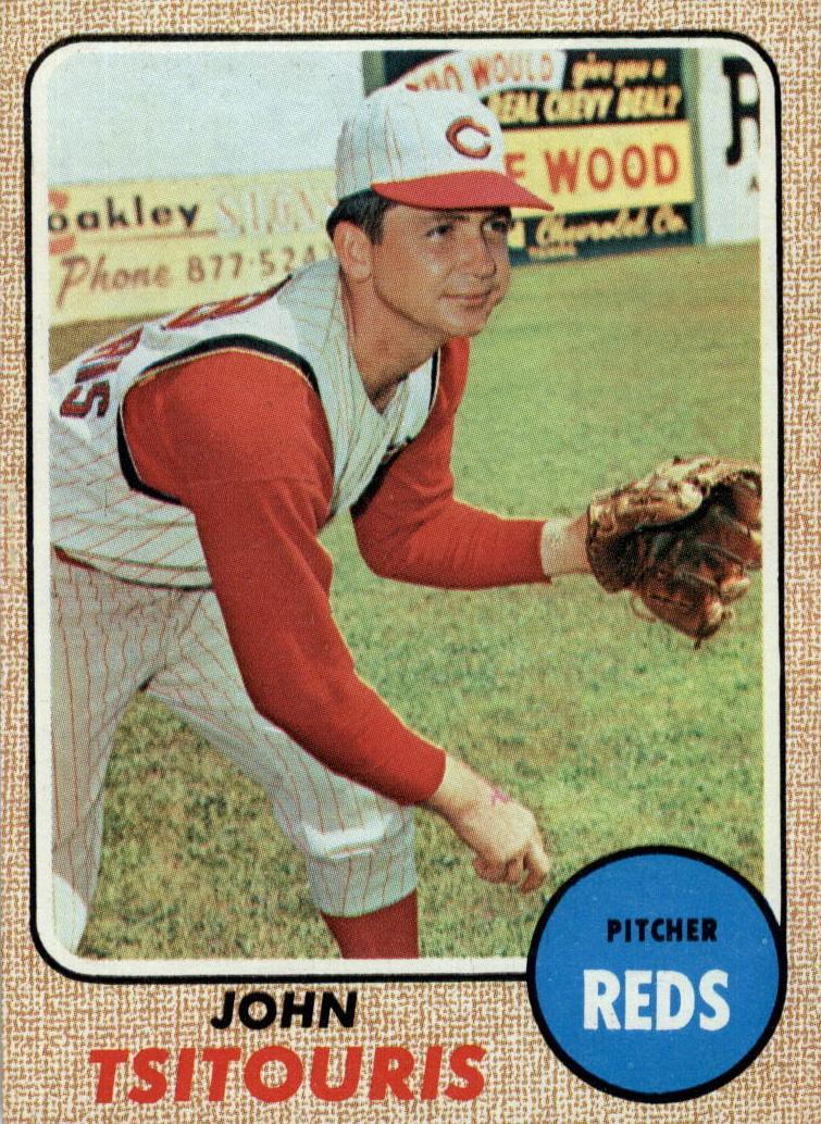 1968 Topps John Tsitouris #523 card
