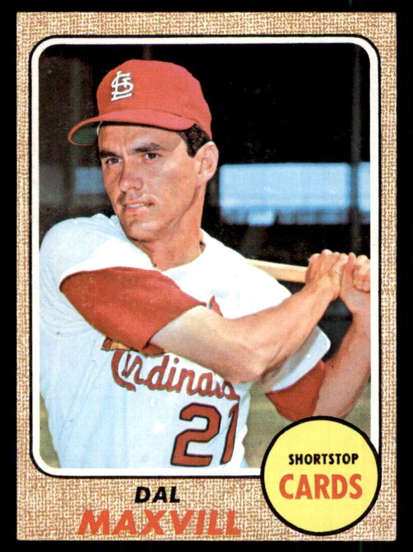 1968 Topps Dal Maxvill #141 card