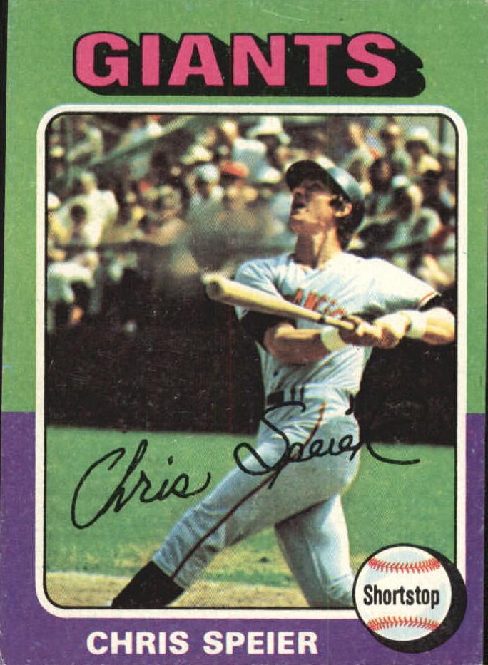 1975 Topps Chris Speier #505 card