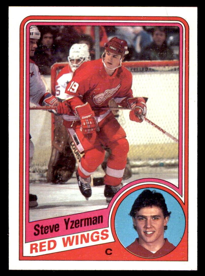 1984 Topps Base #49 Steve Yzerman front