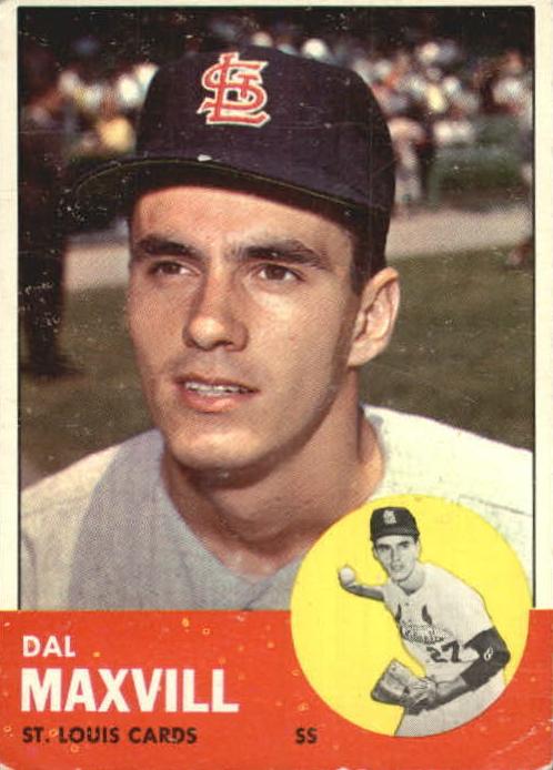 1963 Topps Dal Maxvill #49 card
