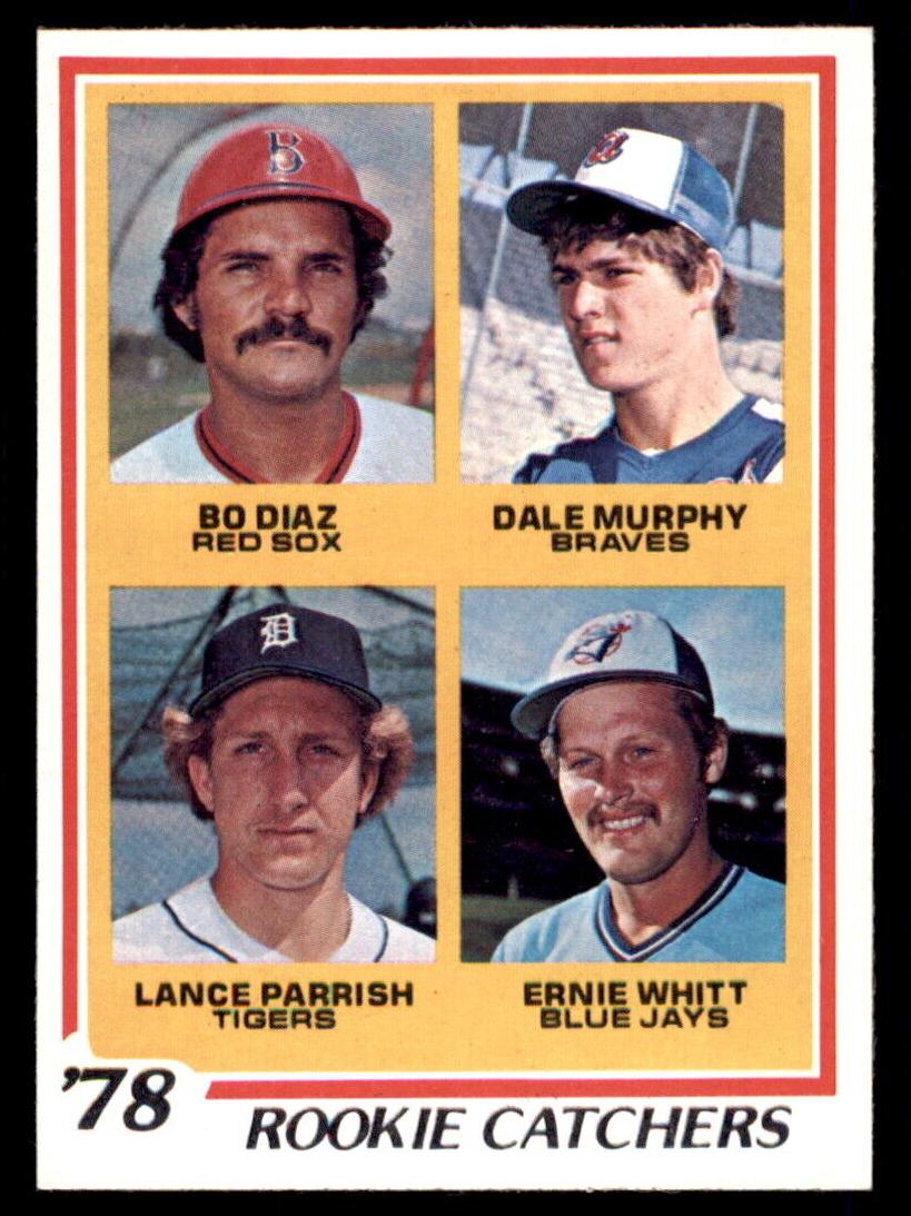 Bo Diaz / Dale Murphy / Lance Parish / Ernie Whitt 1978 Topps Rookie Catchers Baseball