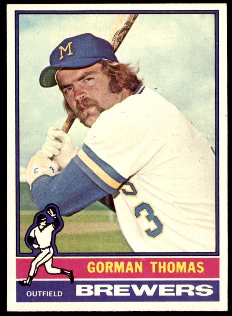 1976 Topps Gorman Thomas #139 card