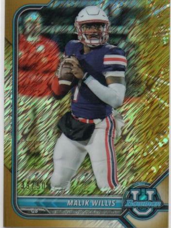 2021 Malik Willis [Gold Shimmer Refractor] #94
