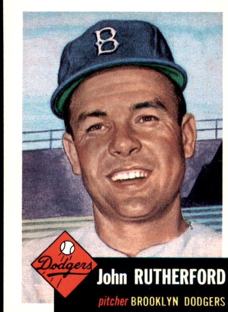 1953 Topps John Rutherford #137 card