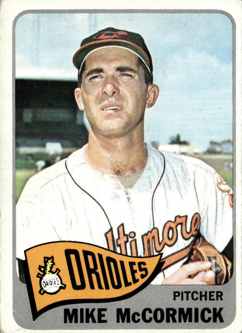 1965 Topps Mike McCormick #343 card