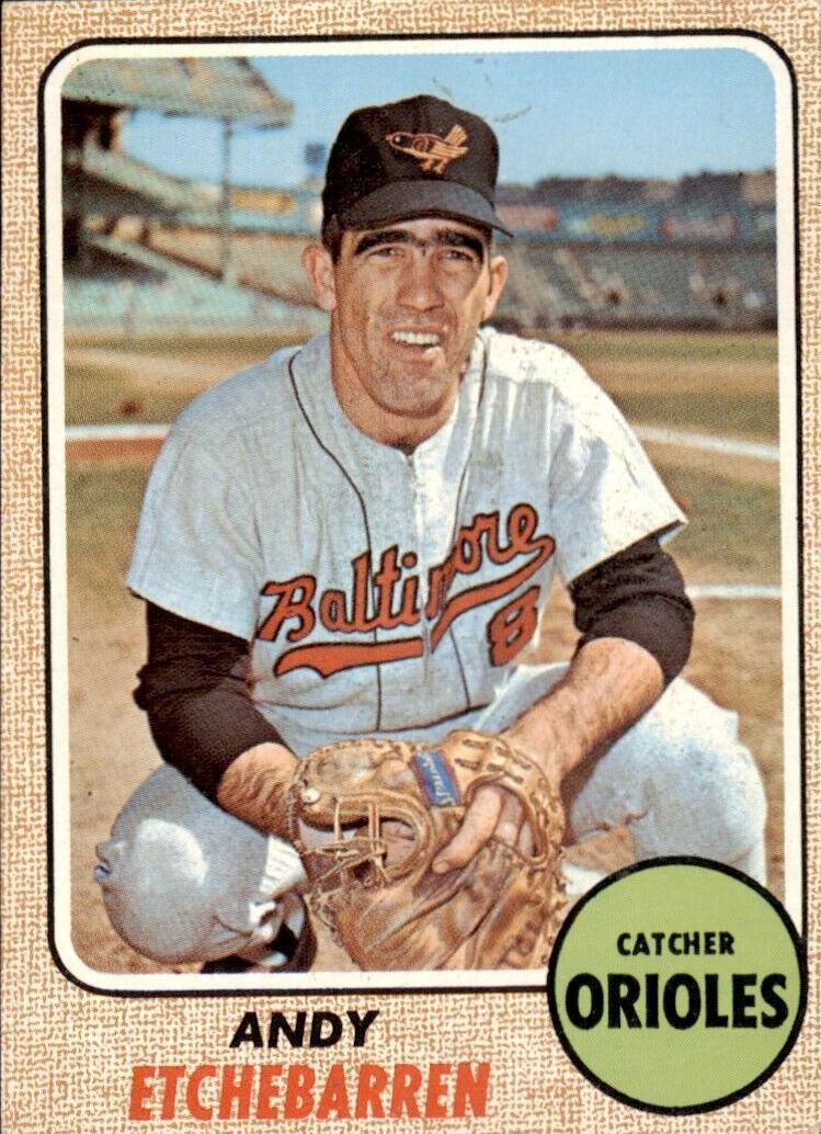 1968 Topps Andy Etchebarren #204 card