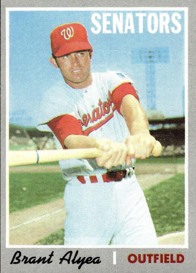 1970 Topps Brant Alyea #303 card