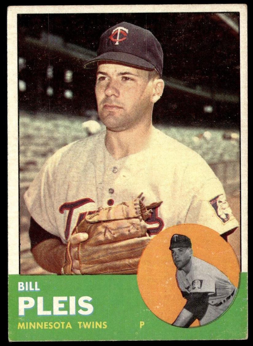 1963 Topps Bill Pleis #293 card