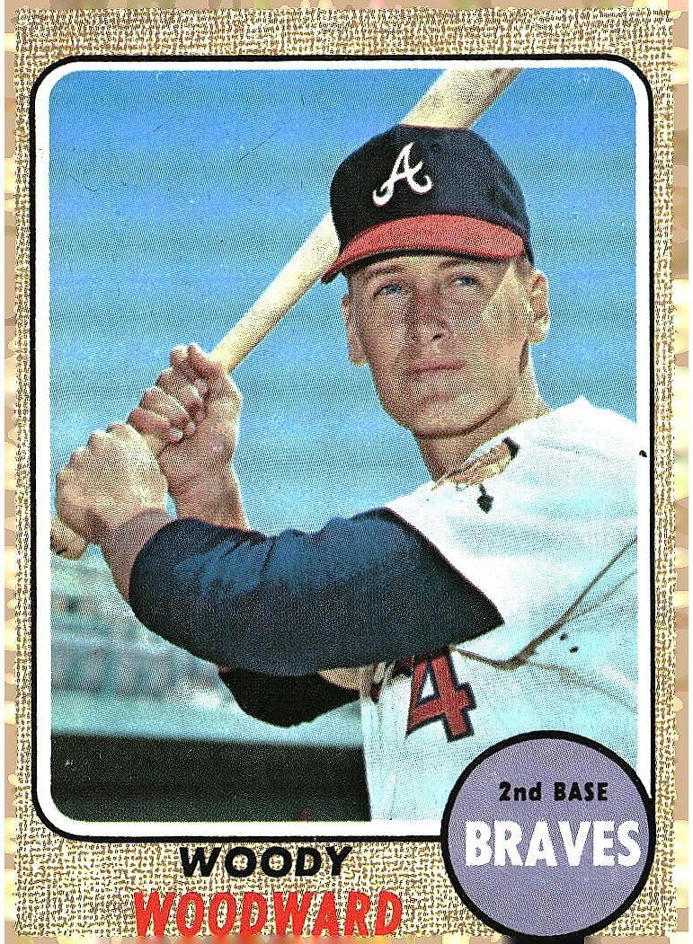 1968 Topps Woody Woodward #476 card