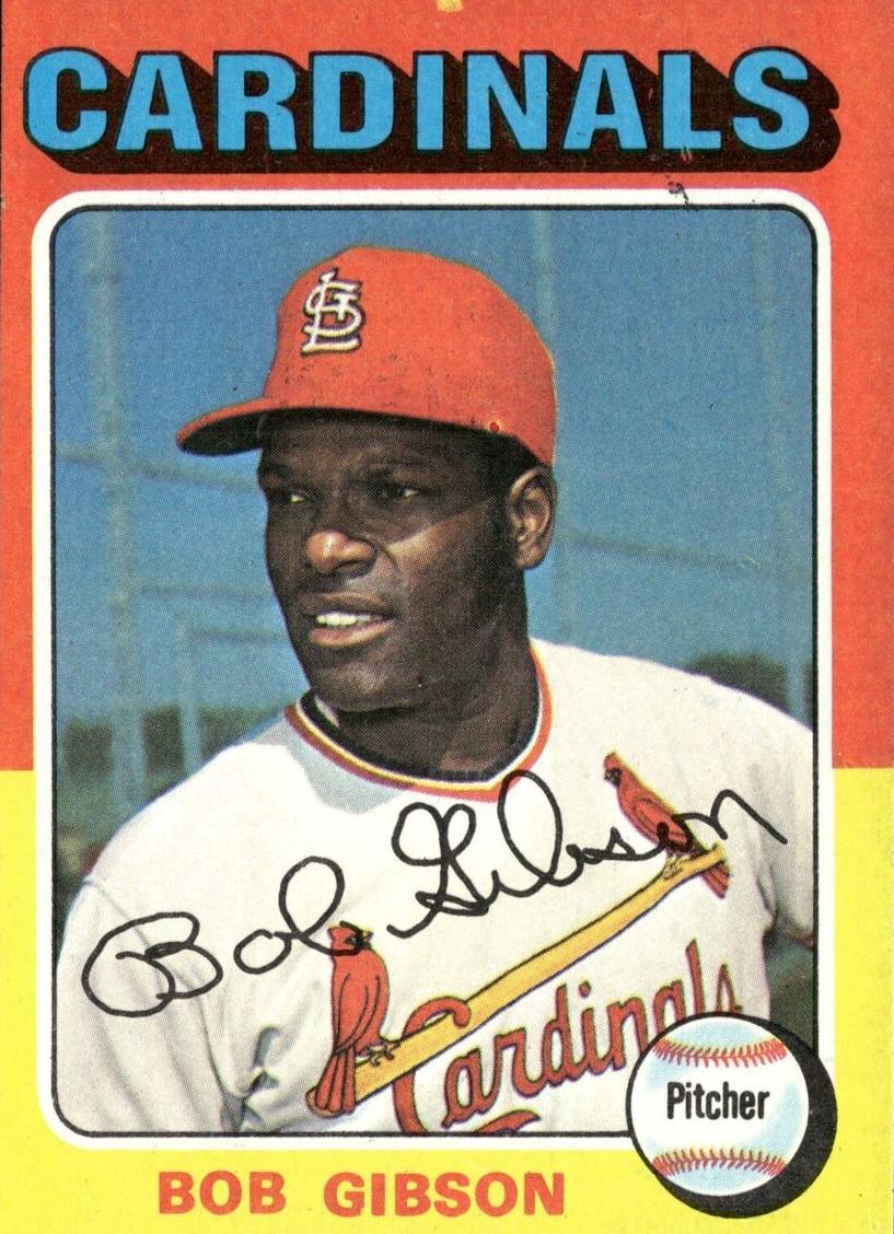 1975 Topps Mini Bob Gibson #150 card