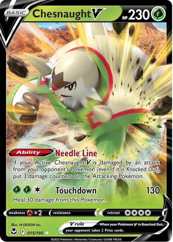 Chesnaught V 2022 Pokemon Silver Tempest