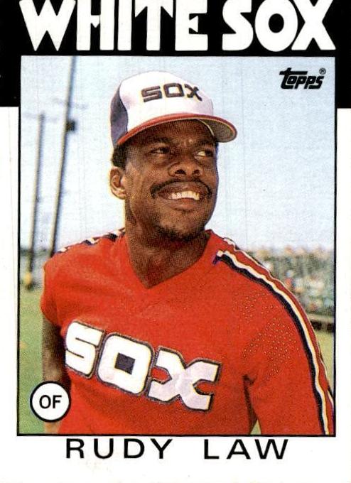 1986 Topps Rudy Law #637 card