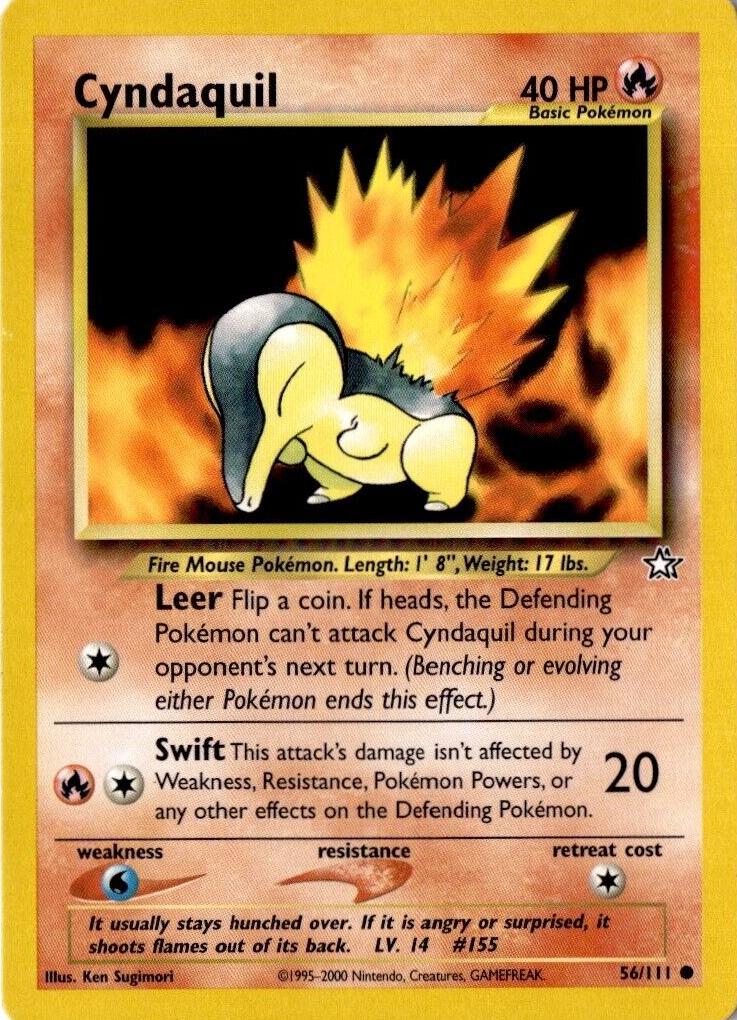Cyndaquil 2000 Pokemon Neo Genesis