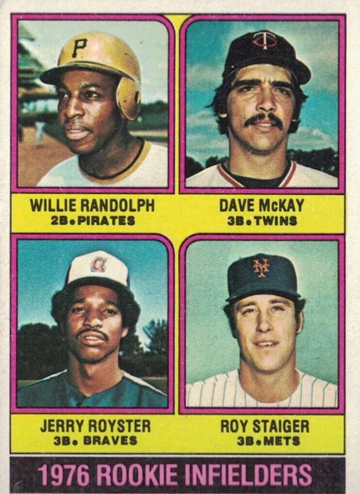Willie Randolph / Dave McKay / Jerry Royster / Roy Staiger 1976 Topps Baseball