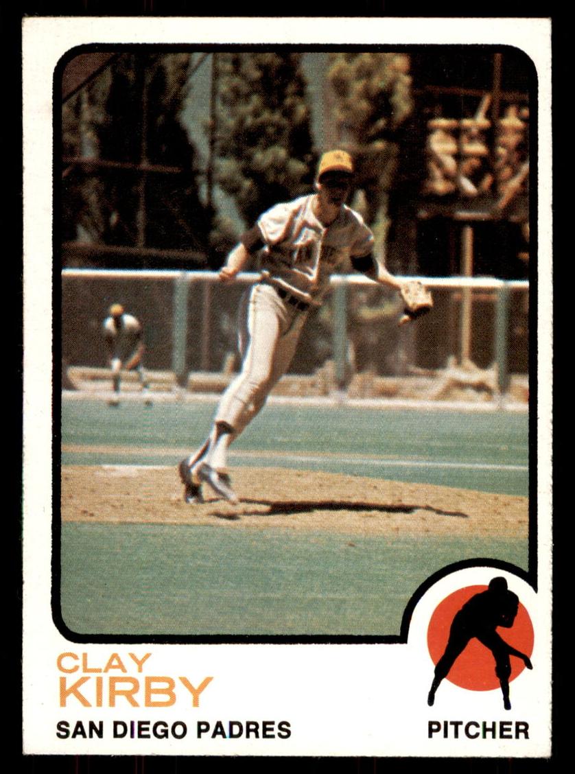 1973 Topps Clay Kirby #655 card